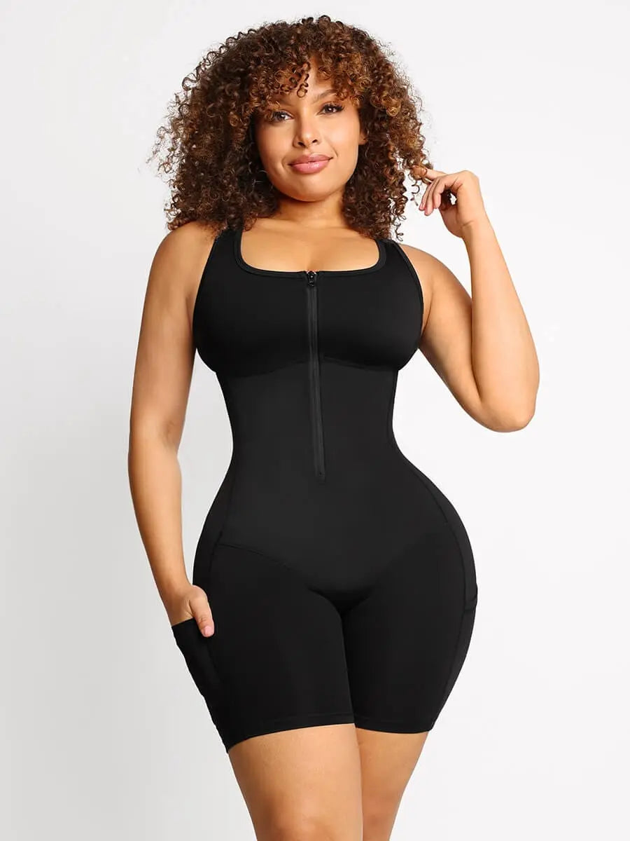 Wholesale Stretch Athletic Bodyshaper With Pockets
