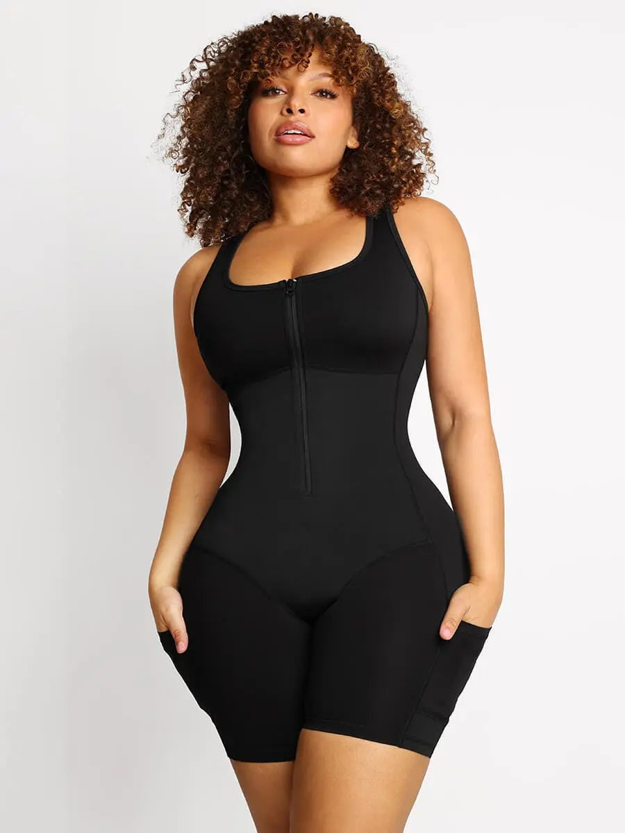 Wholesale Stretch Athletic Bodyshaper With Pockets