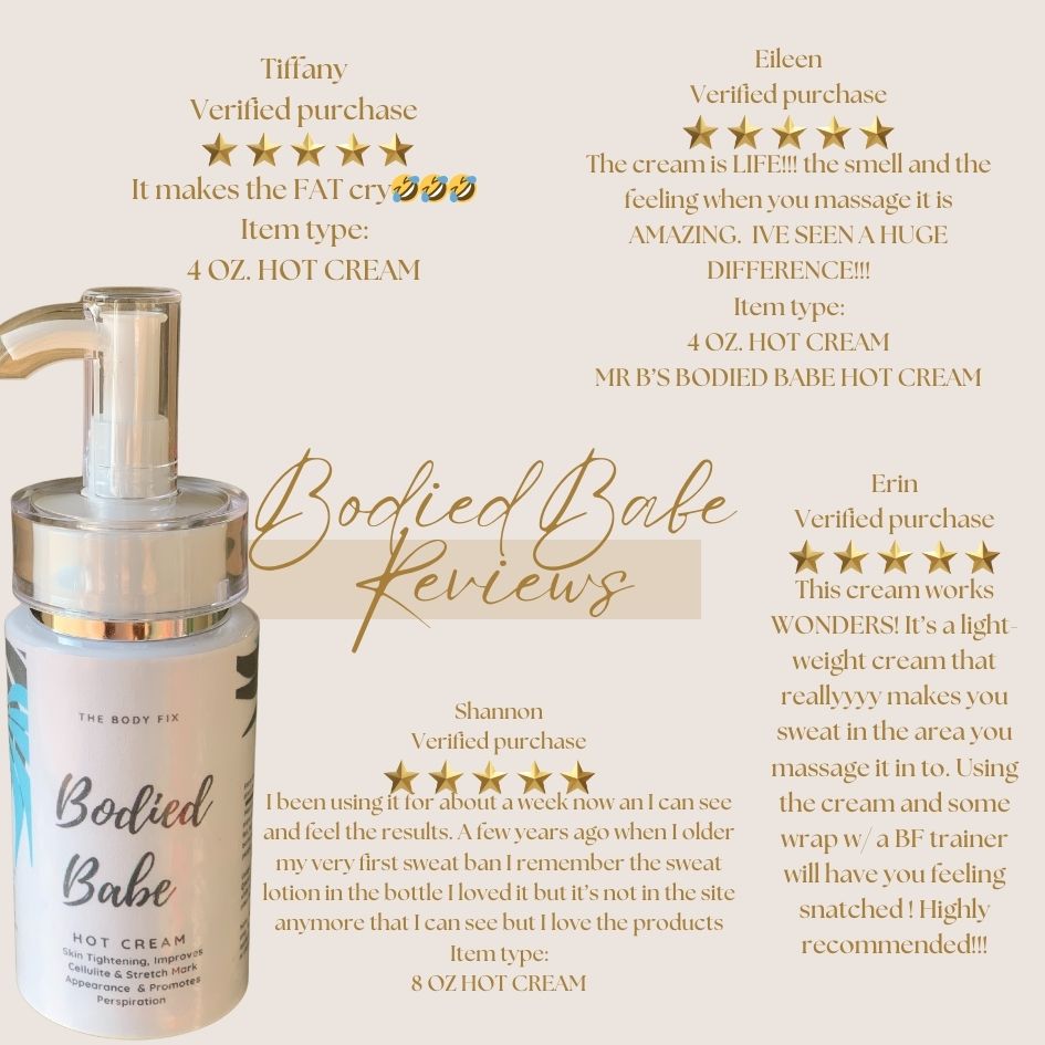 Bodied Babe Hot Cream cellulite sweat waist slimming cream