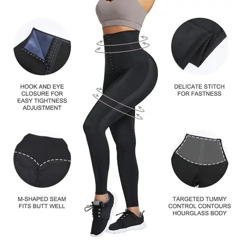 SAUNA "FUPA ERASER " LEGGINGS - THE BODY FIX