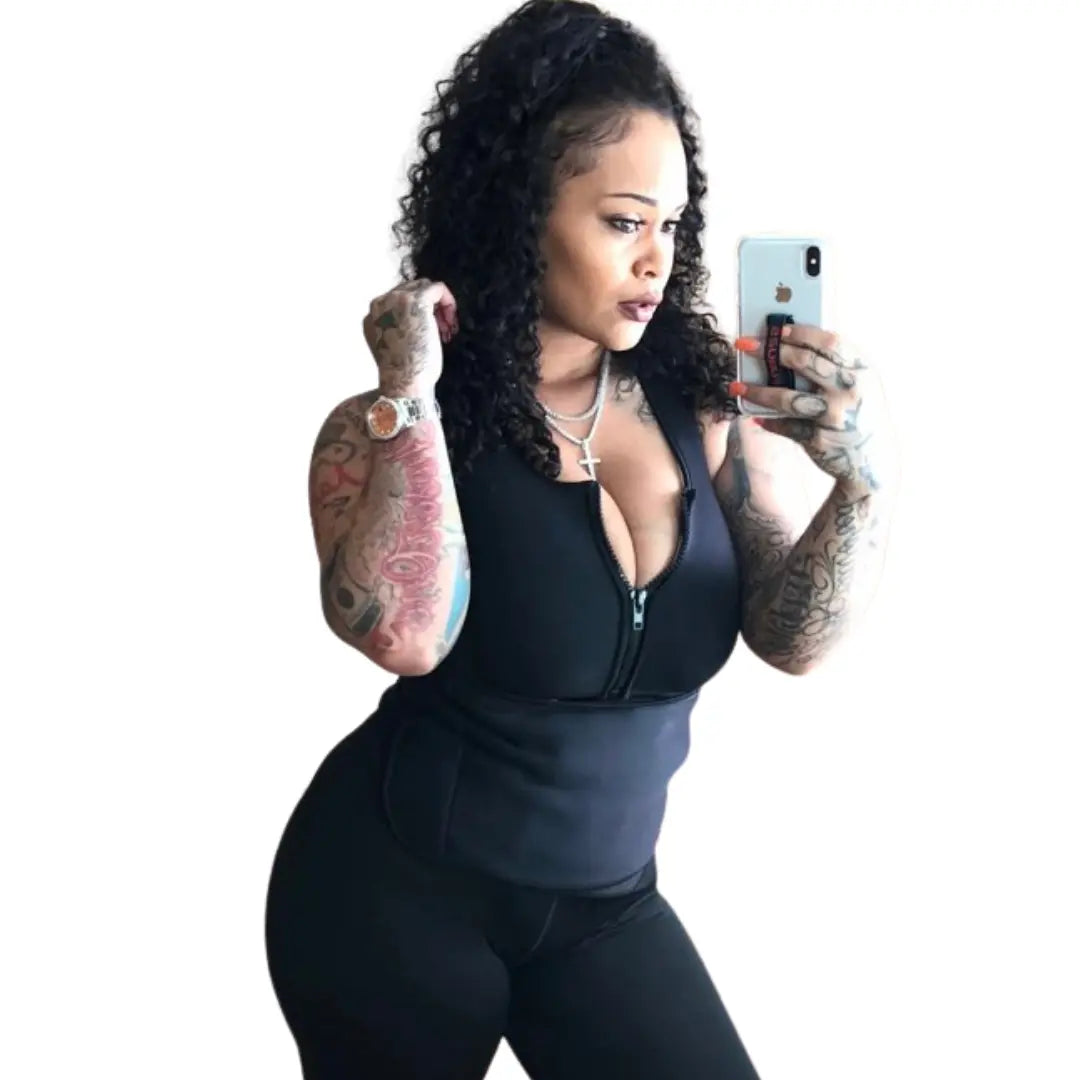 Morgan Westbrooks in the BODY BEAST SWEAT VEST FOR MEN AND WOMEN & 